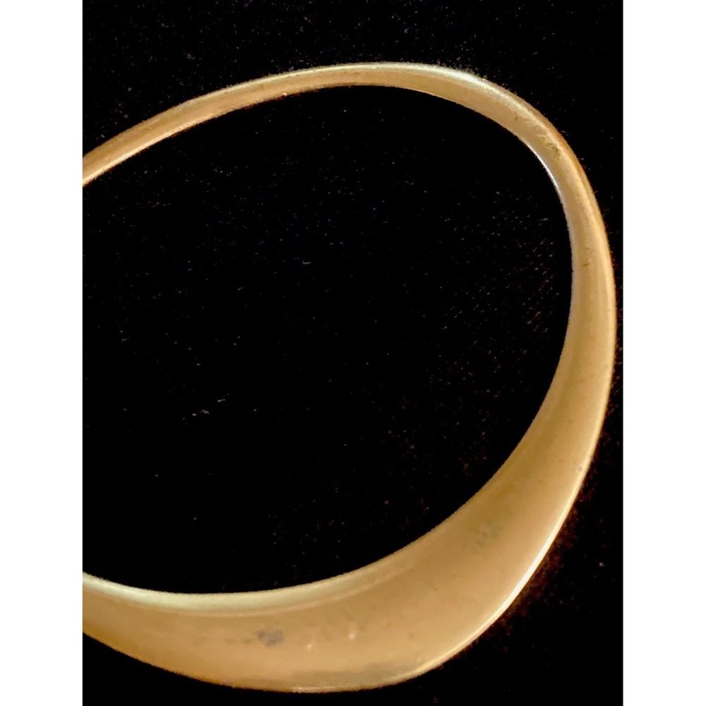 Vintage Fossil Brand Gold Tone Bangle Bracelet Jewelry Excellent Condition! - Picture 5 of 5